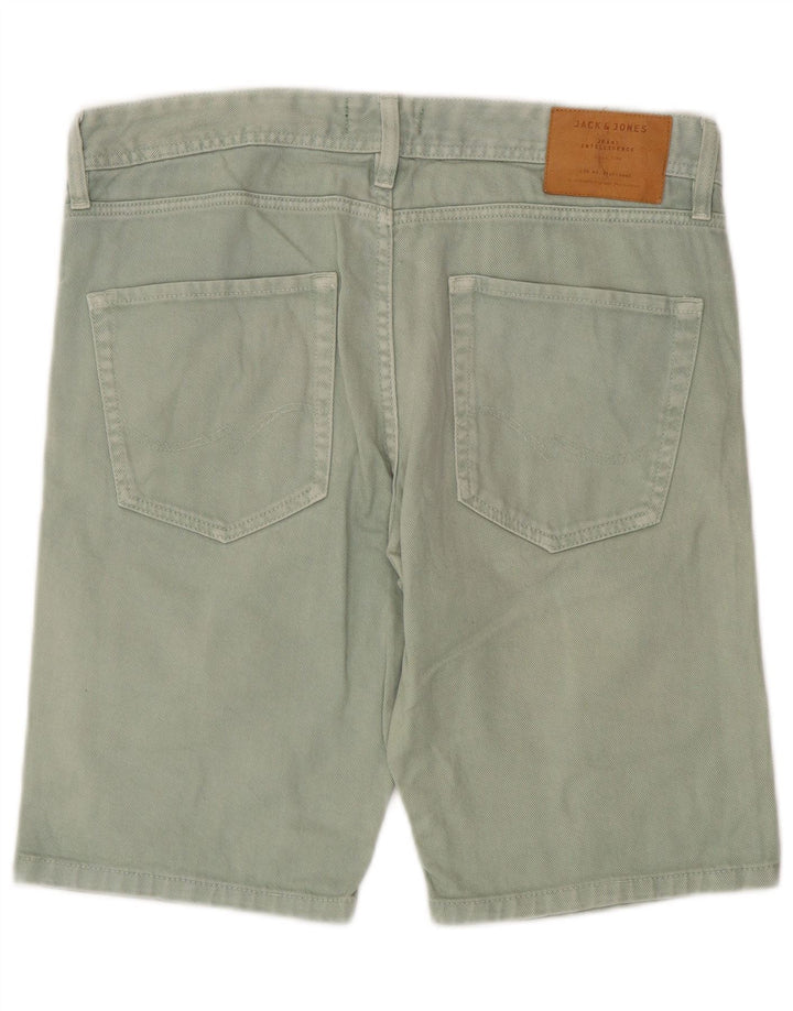 Jack & Jones muške kratke traper kratke hlače srednjeg kroja W32, zeleni pamuk