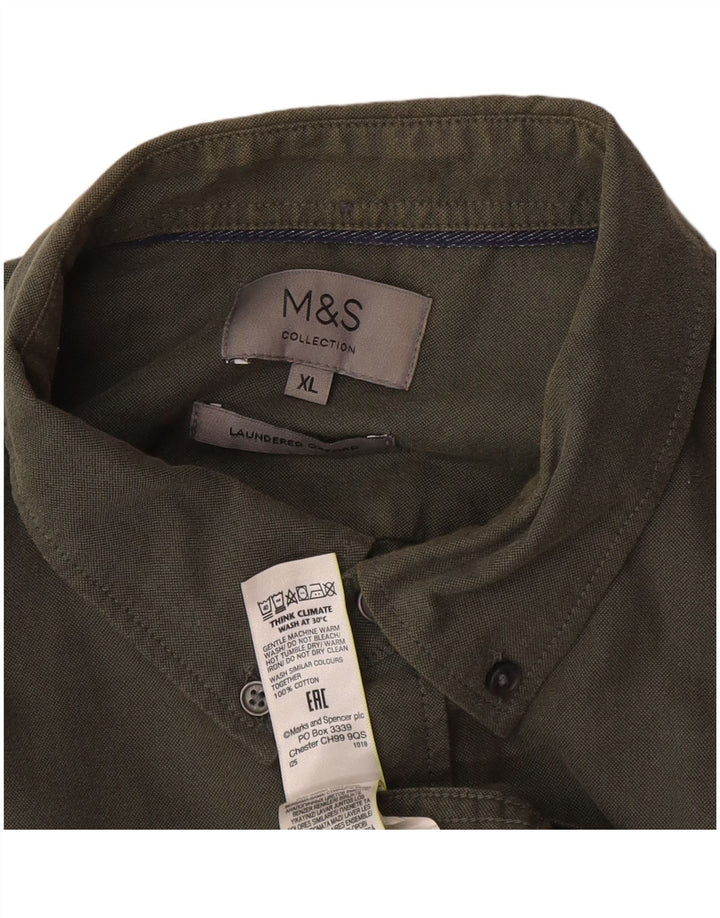 Marks & Spencer muška košulja XL kaki pamuk