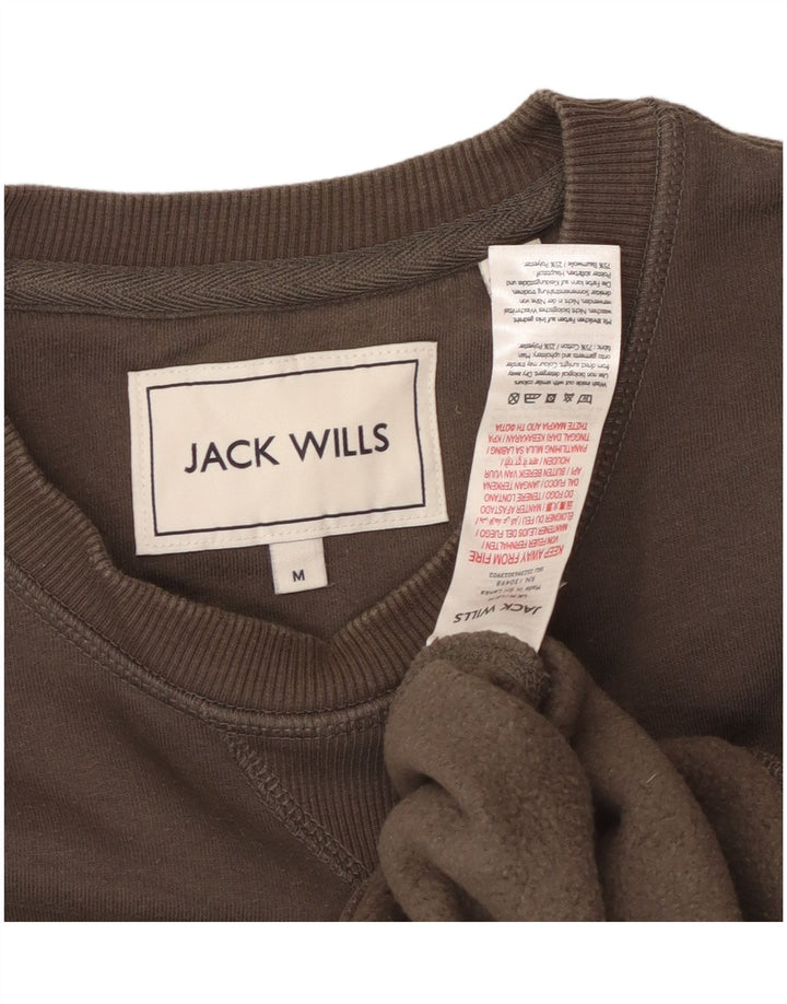 JACK WILLS Muški džemper srednje smeđe boje od pamuka