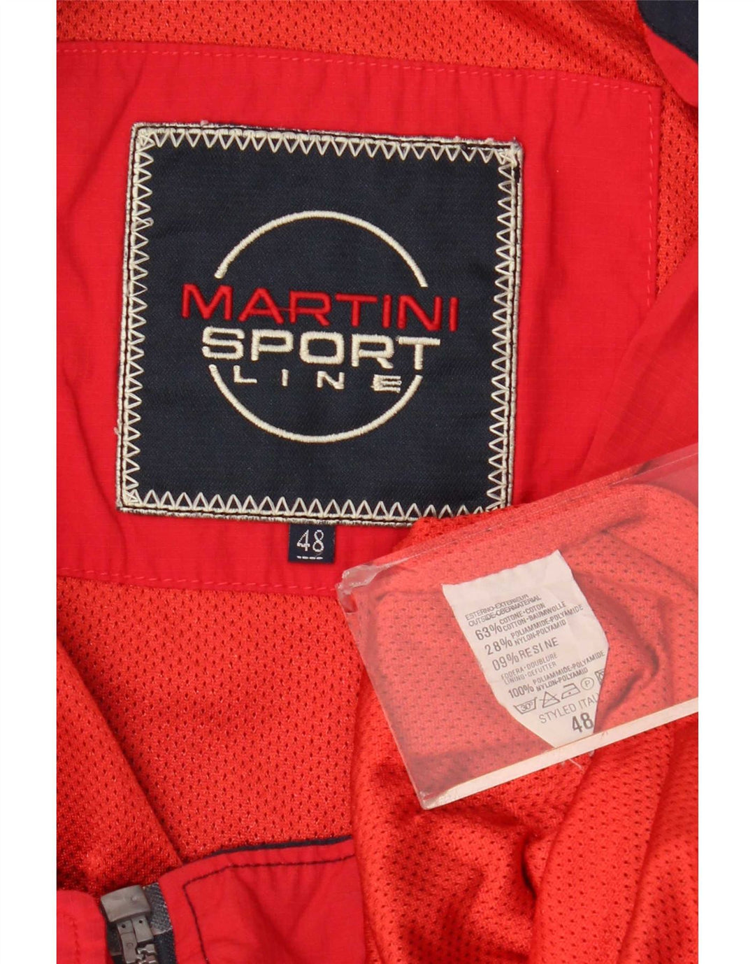 Vintage muška bomber jakna IT 48 Srednje tamnoplavi pamuk