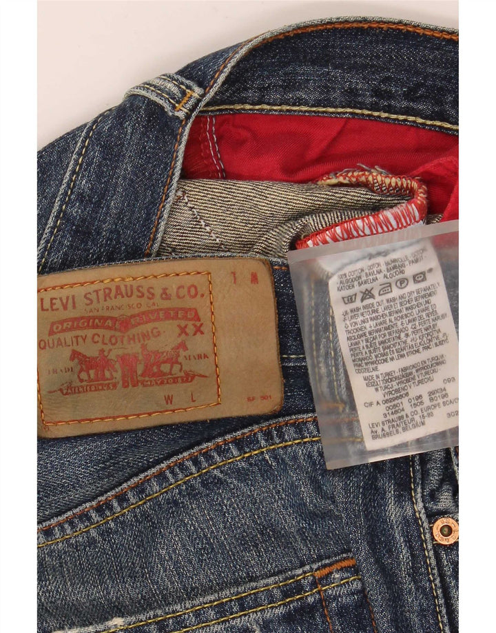 Levi's muške otrcane široke traperice W29 L34 plavi pamuk