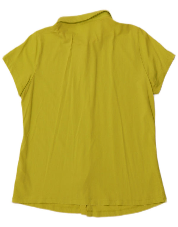 WHITE STUFF Ženska košulja kratkih rukava UK 14 Srednje zelena pamuk