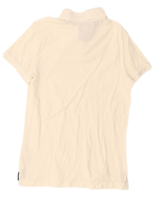 Abercrombie & Fitch Muscle polo majica Large Off White Pamuk