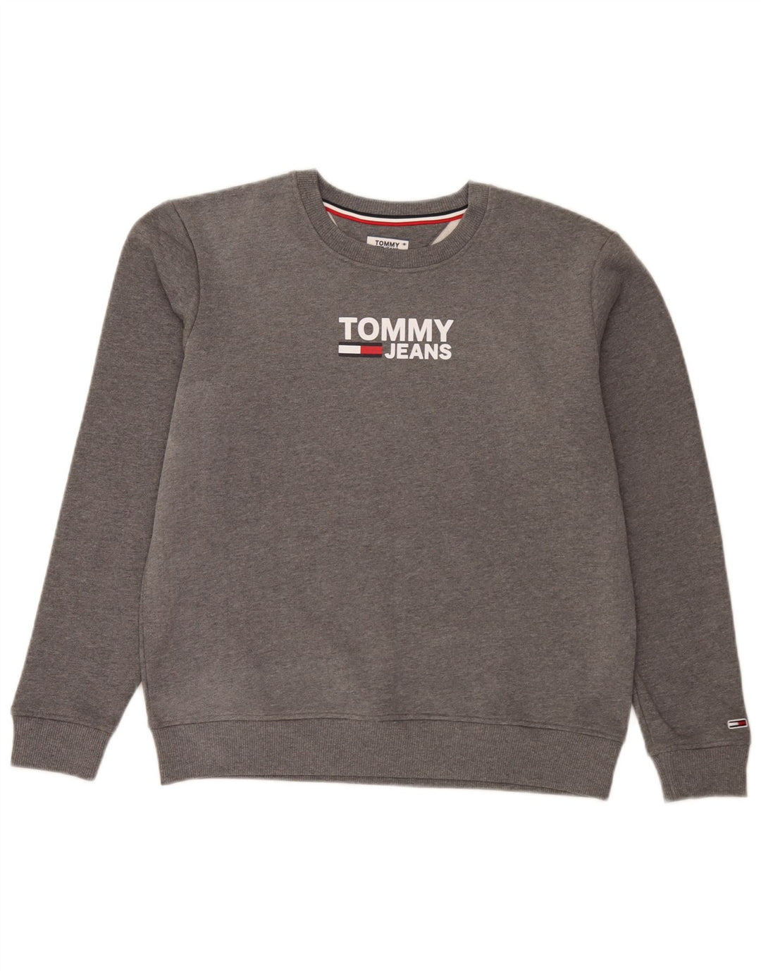 Tommy Hilfiger muški džemper s grafičkim motivima, veliki sivi pamuk