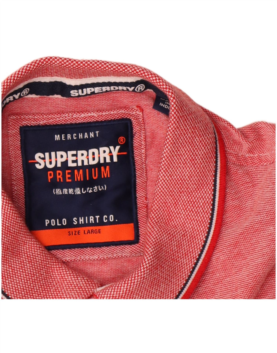 Superdry muška polo majica, veliki crveni flekasti pamuk