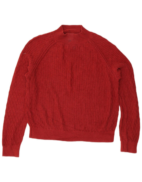 Fat Face ženski džemper s kornjačičastim ovratnikom UK 12 srednje crvene boje