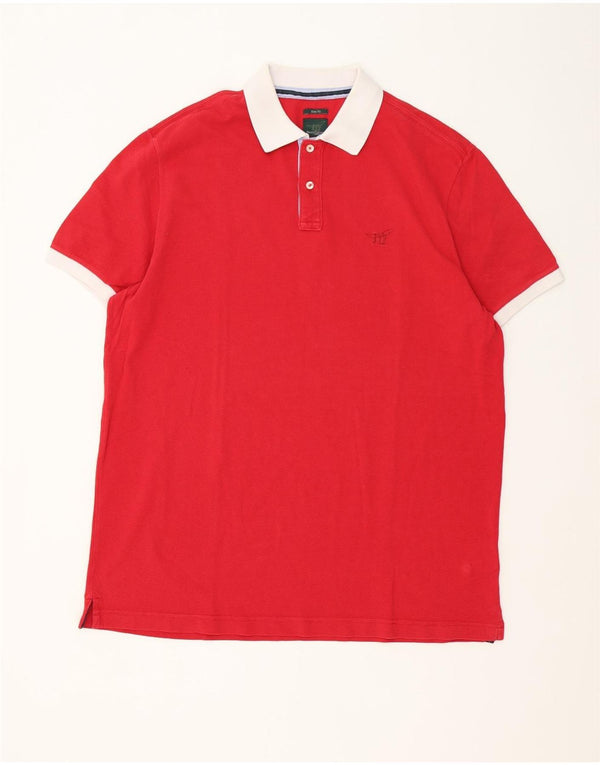 Henry Cottons muška uska polo majica 3XL crveni pamuk