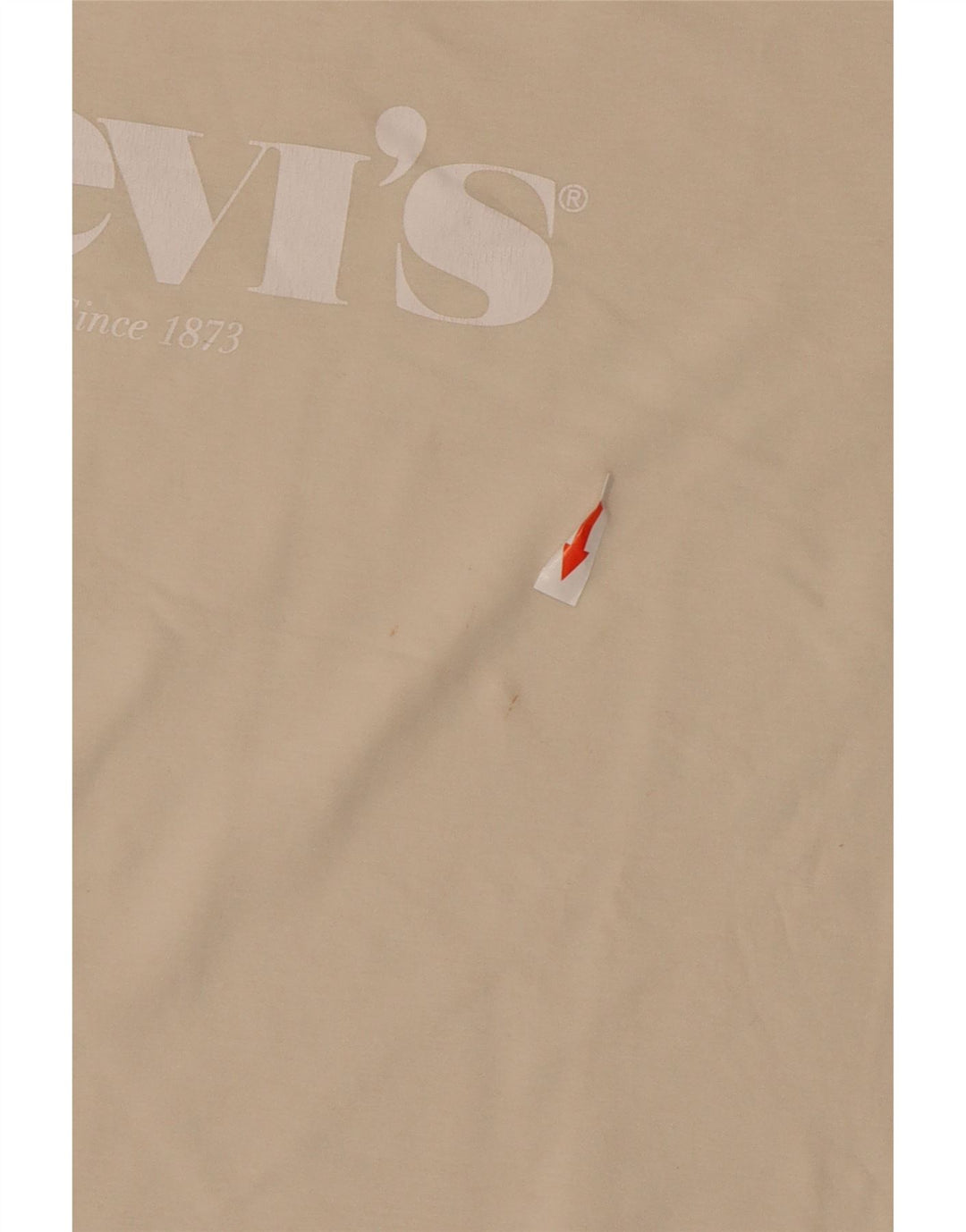 Levi's ženska majica kratkih rukava velika, bež pamuk