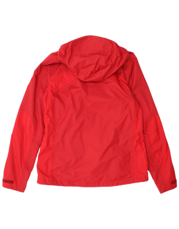 JACK WOLFSKIN Ženska kišna jakna s kapuljačom UK 8/10 Mala crvena poliamid