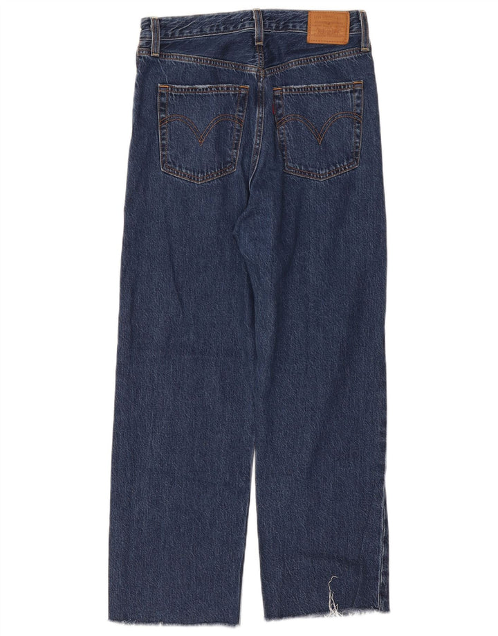 Levi's ženske ravne traperice s prsnim košem W28 L26 tamnoplave