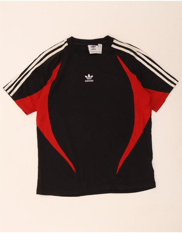 Adidas muška majica kratkih rukava, mali crni pamuk u blokovima boja