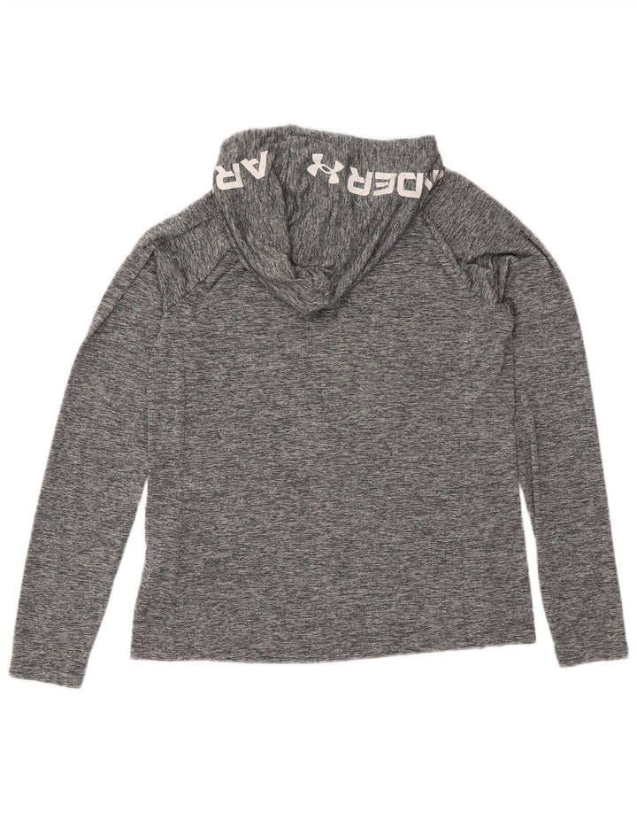 Muška majica Under Armour s kapuljačom, dugih rukava, srednje sive mrlje