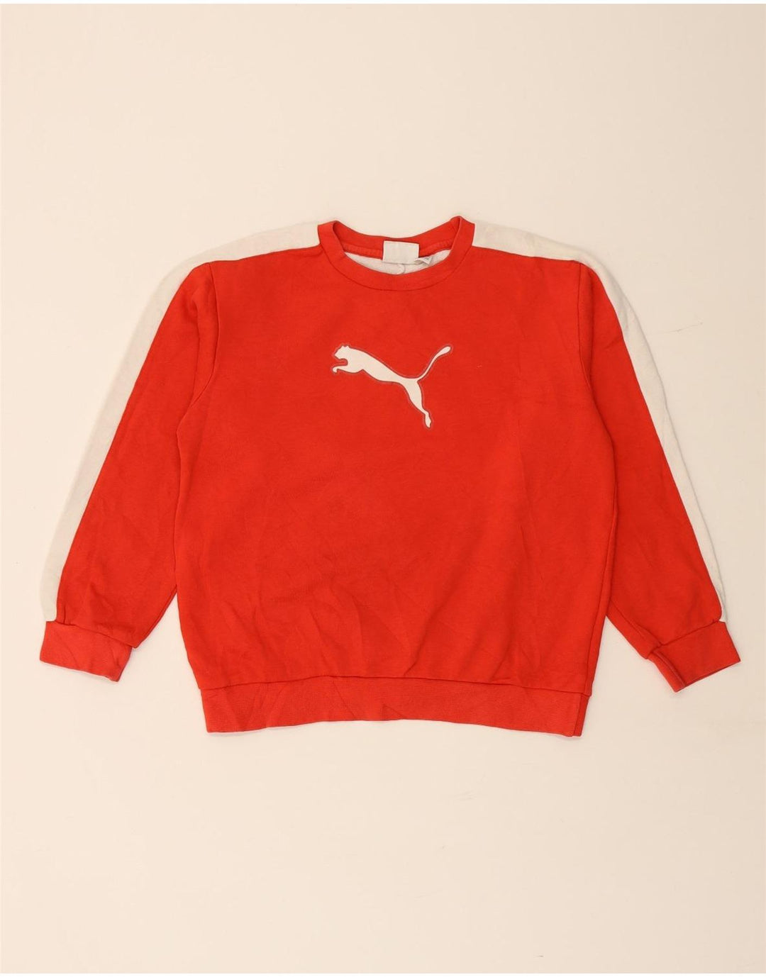PUMA Boys Graphic Sweatshirt Džemper 11-12 godina Red Colourblock Pamuk