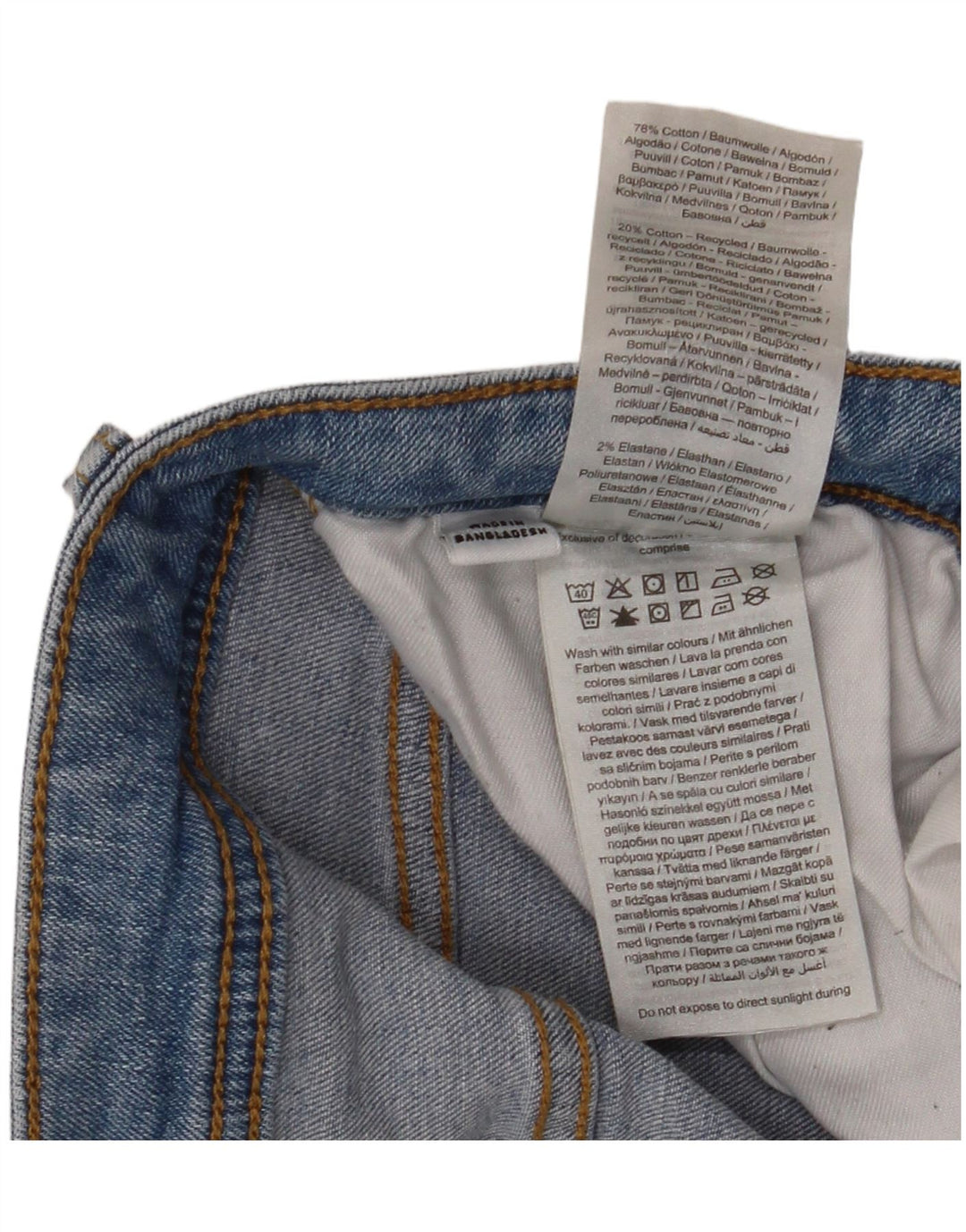 Jack & Jones Ženske uske traperice W32 L32 Plavi pamuk