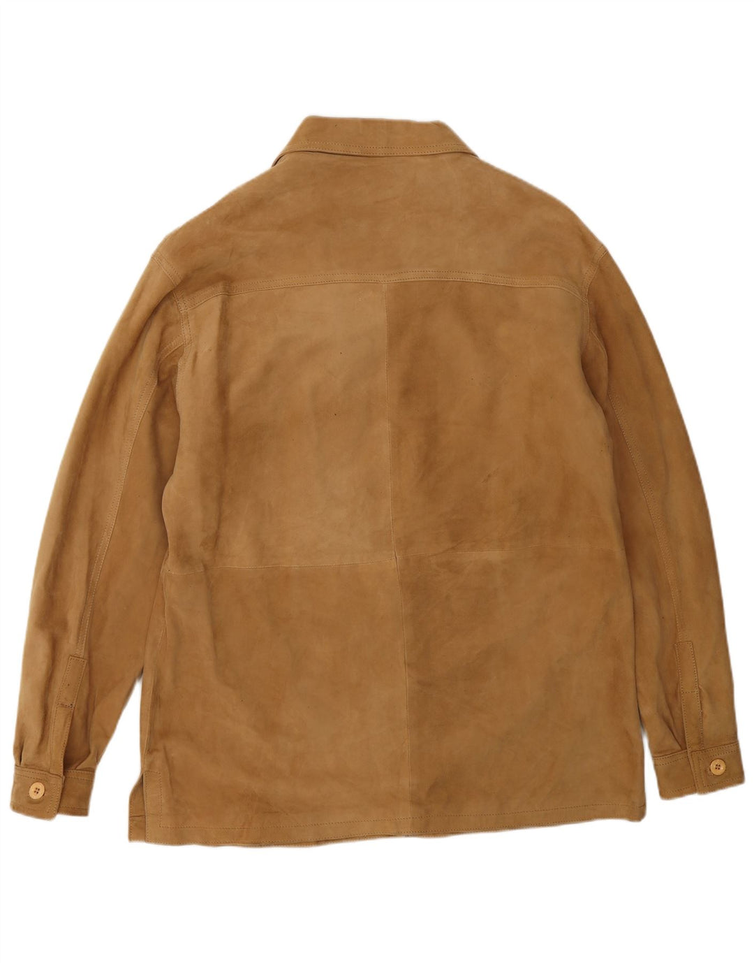 VINTAGE Ženska opuštena jakna od brušene kože UK 18 XL smeđa koža