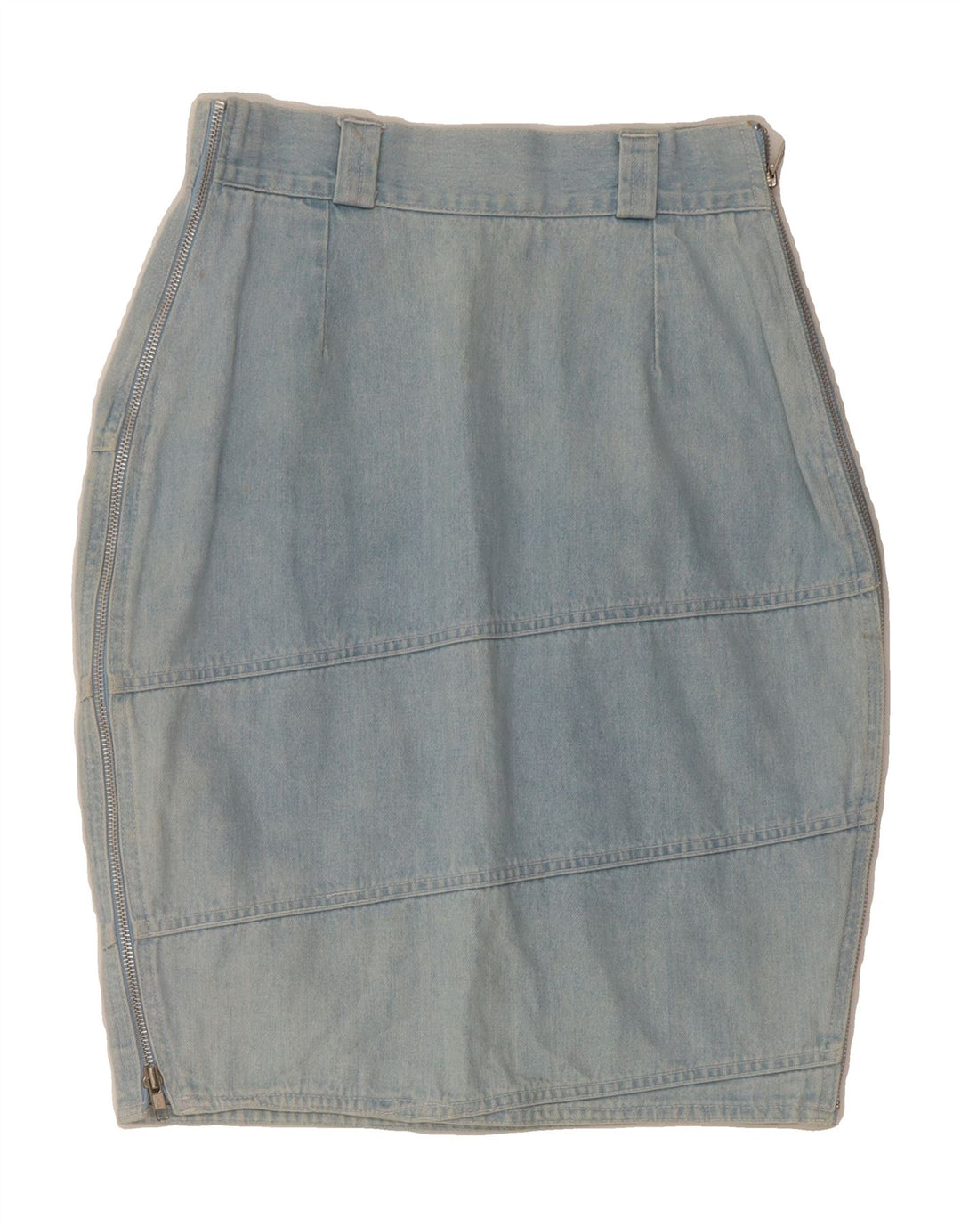 TOUCHE Womens Denim Tulip Skirt  W28 Medium Blue Cotton Vintage Touche and Second-Hand Touche from Messina Hembry 