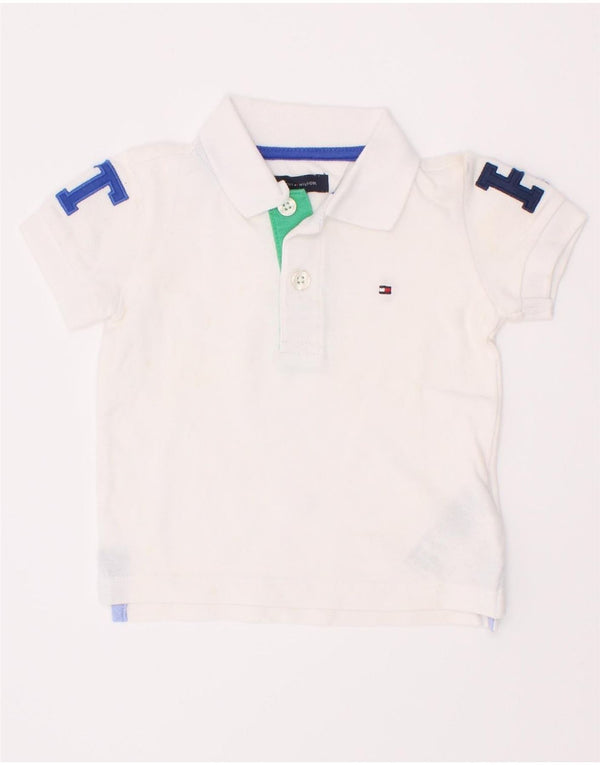 Tommy Hilfiger Baby Boys Graphic Polo majica 6-9 mjeseci bijeli pamuk