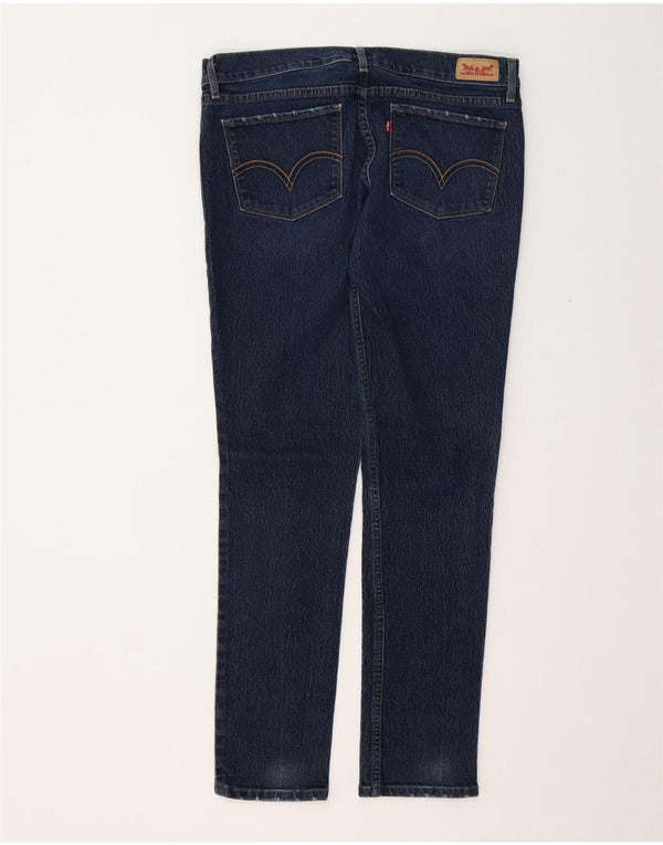 LEVI'S ženske 524 uske traperice US 13 Large W31 L32 tamnoplavi pamuk