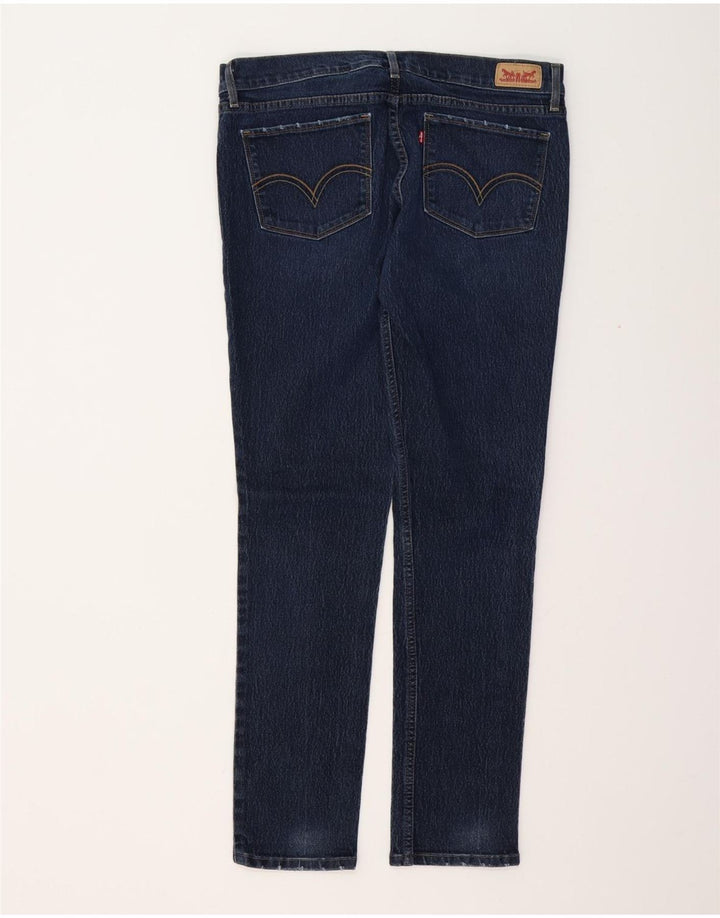 LEVI'S ženske 524 uske traperice US 13 Large W31 L32 tamnoplavi pamuk