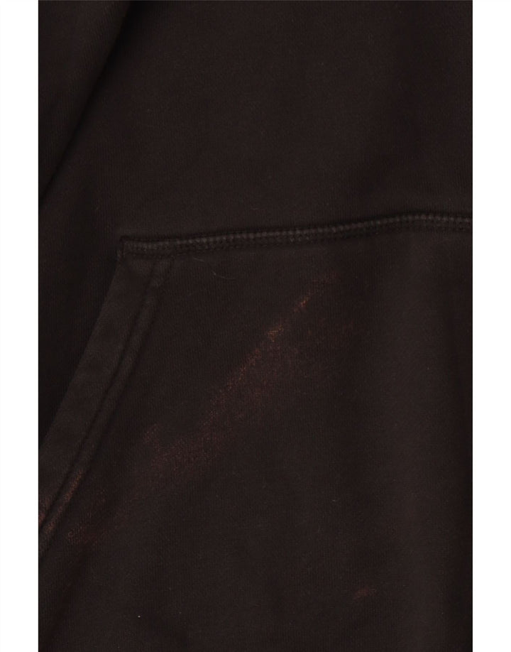 ADIDAS Ženska majica s kapuljačom slobodnog kroja UK 14 Veliki crni pamuk