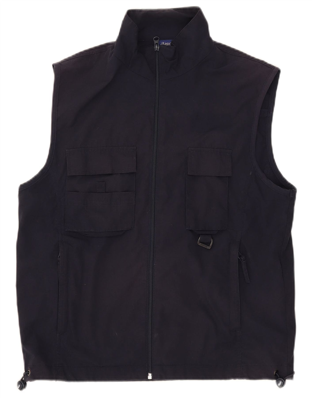 Asics Mens Graphic Utility Gilet UK 38 Medium tamnoplavi poliester