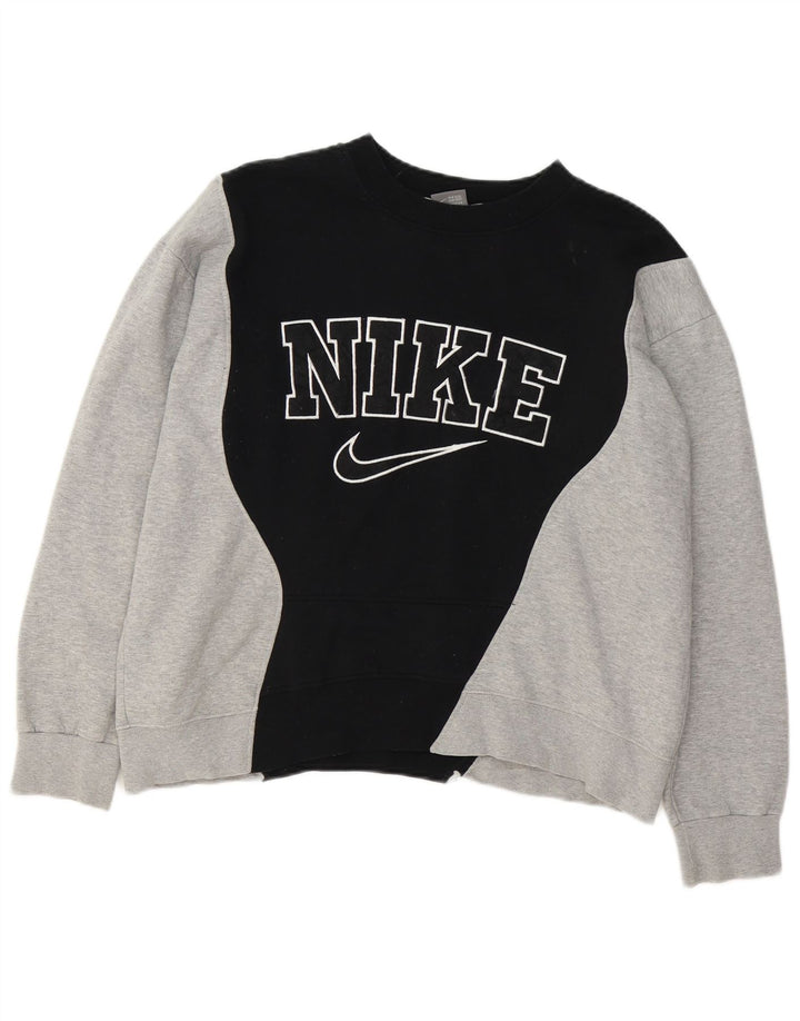 Ženska majica Nike Graphic Sweatshirt UK 14 srednje crne boje