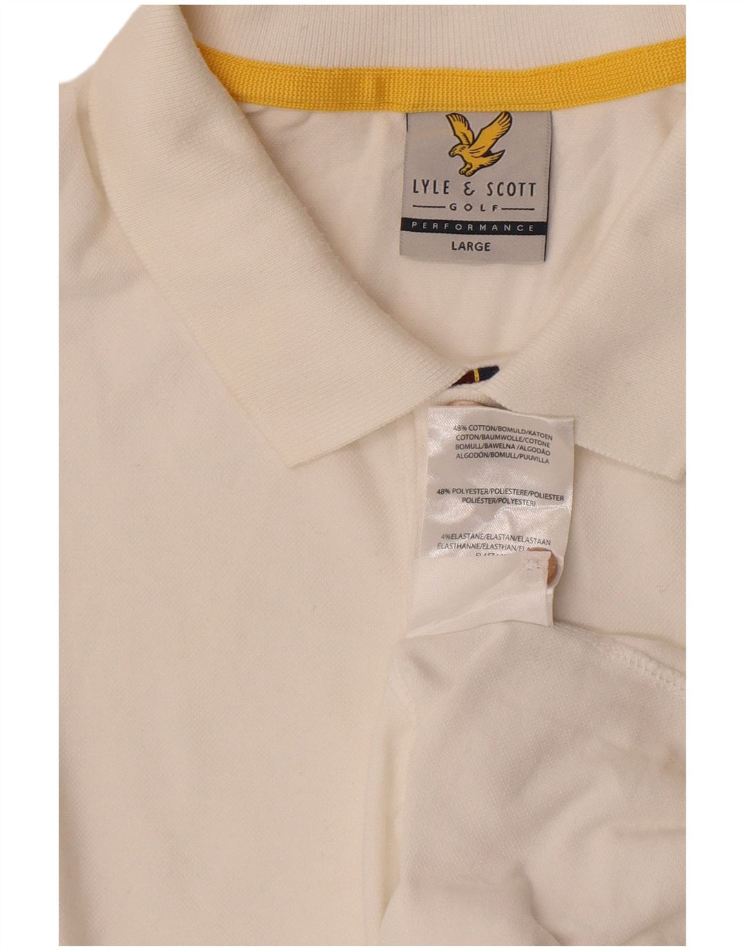 Lyle & Scott muška grafička polo majica velika bijela pamučna