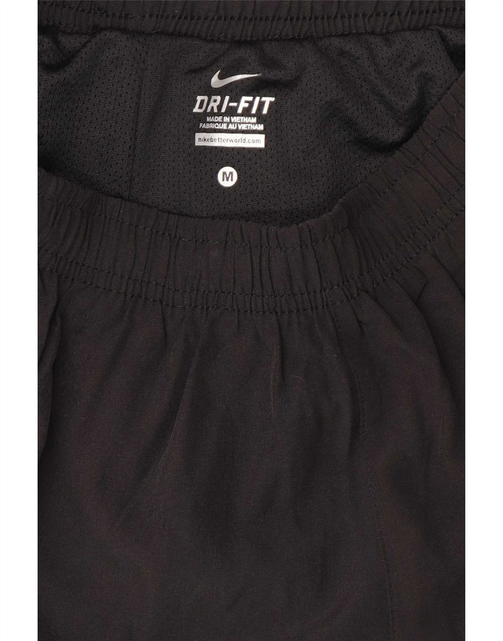 Nike Ženske Dri Fit Graphic Sport Shorts UK 12 Srednji crni poliester