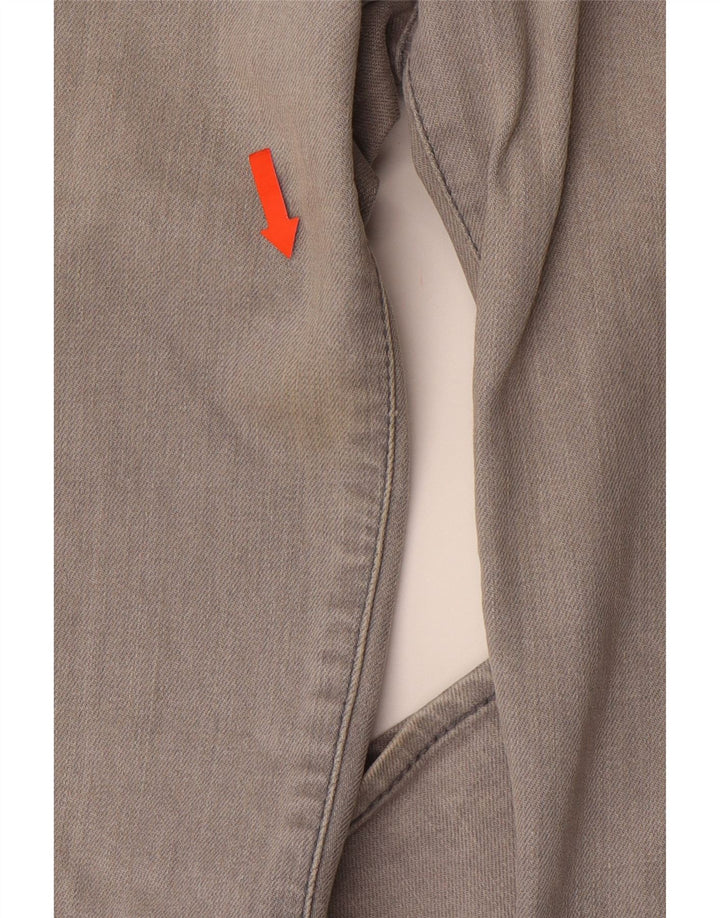 CALVIN KLEIN Ženske ravne traperice W28 L33 Sivi pamuk