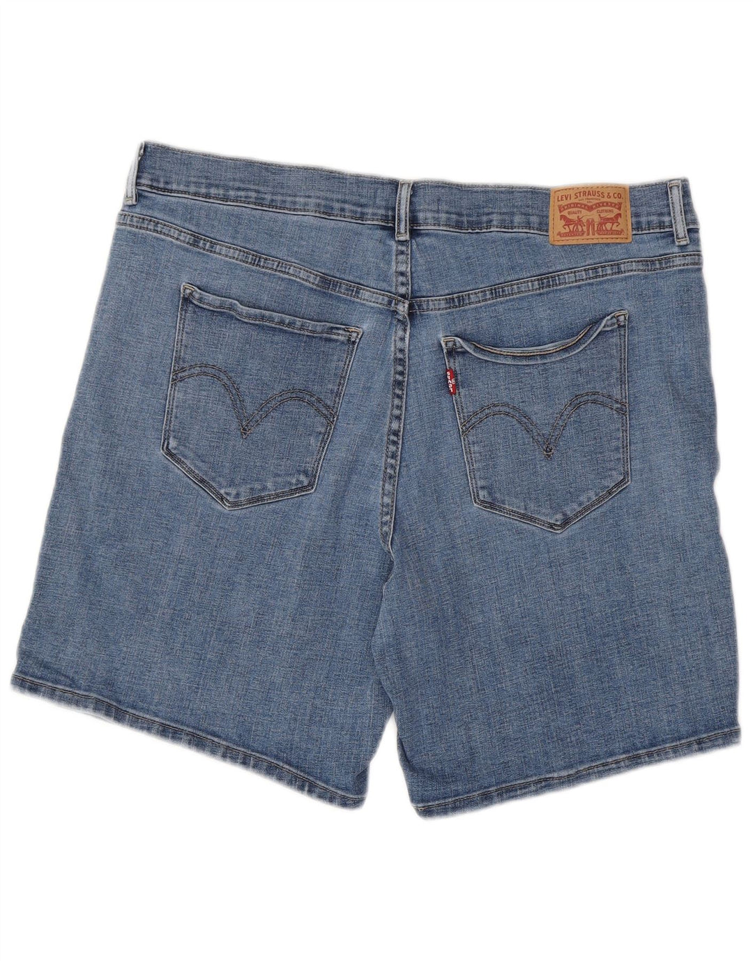 Levi's ženske klasične traper kratke hlače W32 veliki plavi pamuk