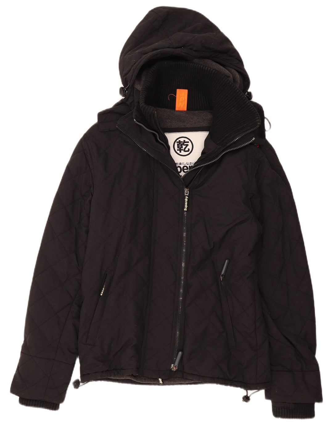 Superdry muška vjetrovka s kapuljačom UK 38 srednji crni poliester