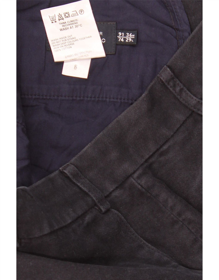 MARKS & SPENCER Muške plave Harbor chino hlače W36 L29 tamnoplave
