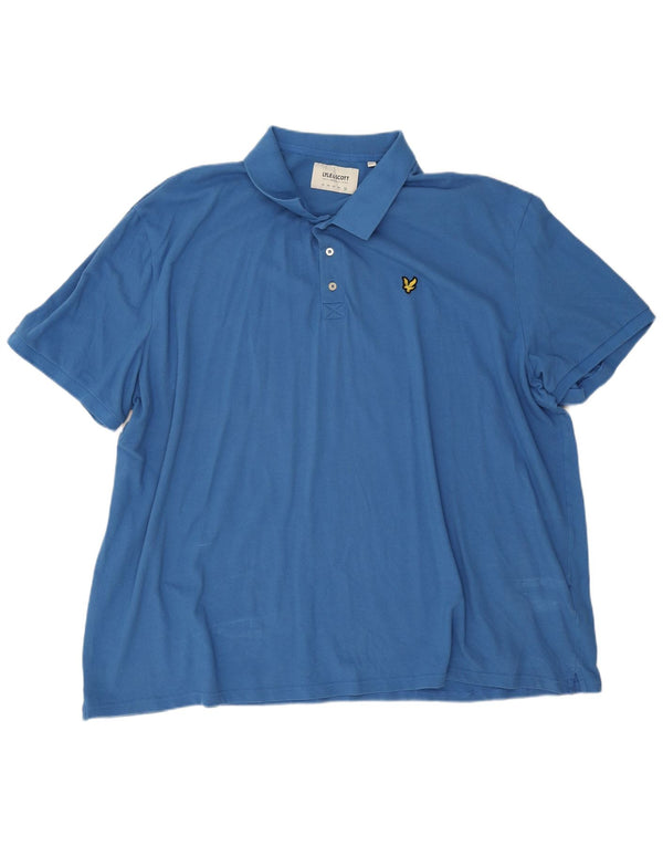 Lyle & Scott muška polo majica 5XL plavi pamuk