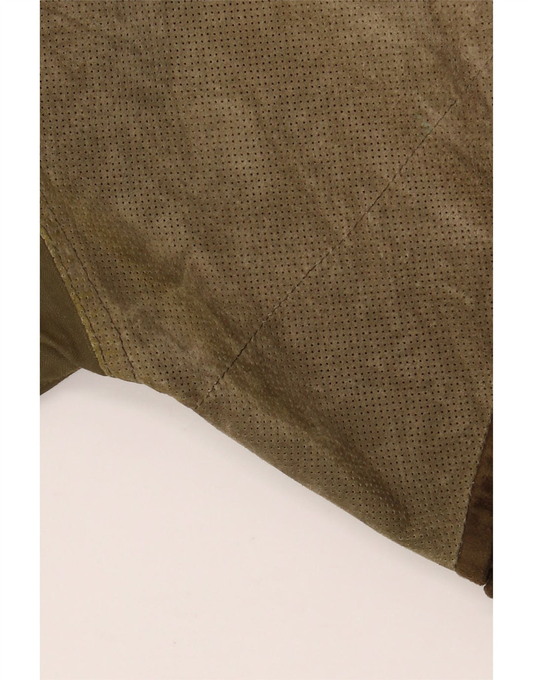 LA MATTA Muška jakna od brušene kože UK 40, velika kaki koža u blokovima boja