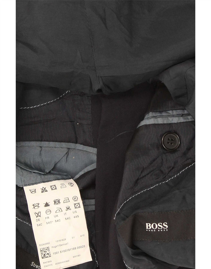 Hugo Boss muška jakna sa 2 gumba EU 54 2XL tamnoplava djevičanska vuna