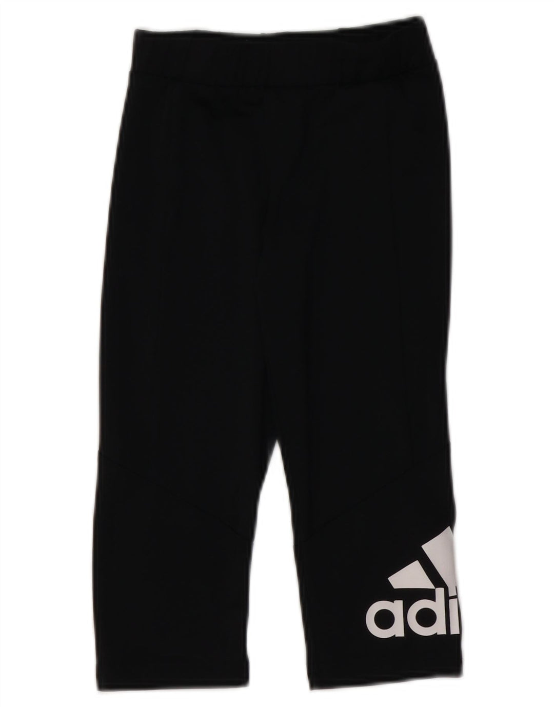 ADIDAS Girls Aeroready Graphic Leggings 9-10 Years Black Poliester