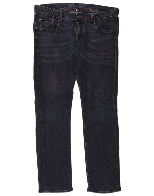 Tommy Hilfiger Mens Denton Low Waist Straight Jeans W38 L30 Navy Blue