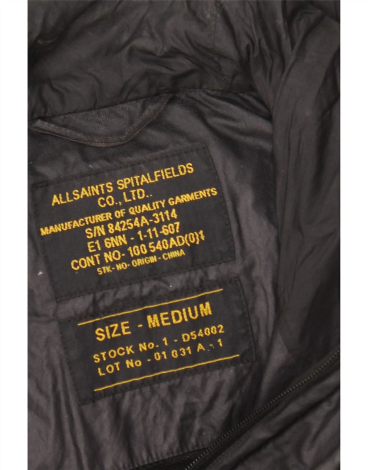 ALL SAINTS Muška pomoćna jakna s kapuljačom UK 38 srednje crna