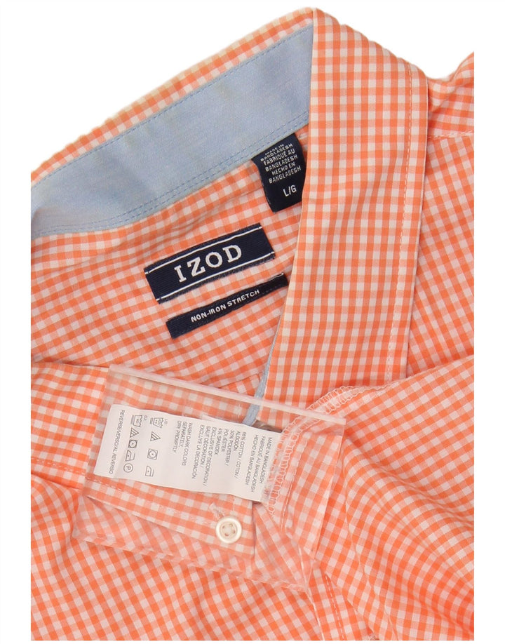 Izod muška košulja Large Pink Gingham pamuk