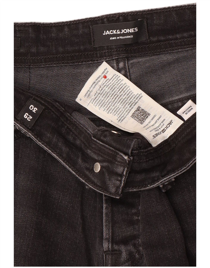 Jack & Jones muške uske traperice W29 L30, crni pamuk