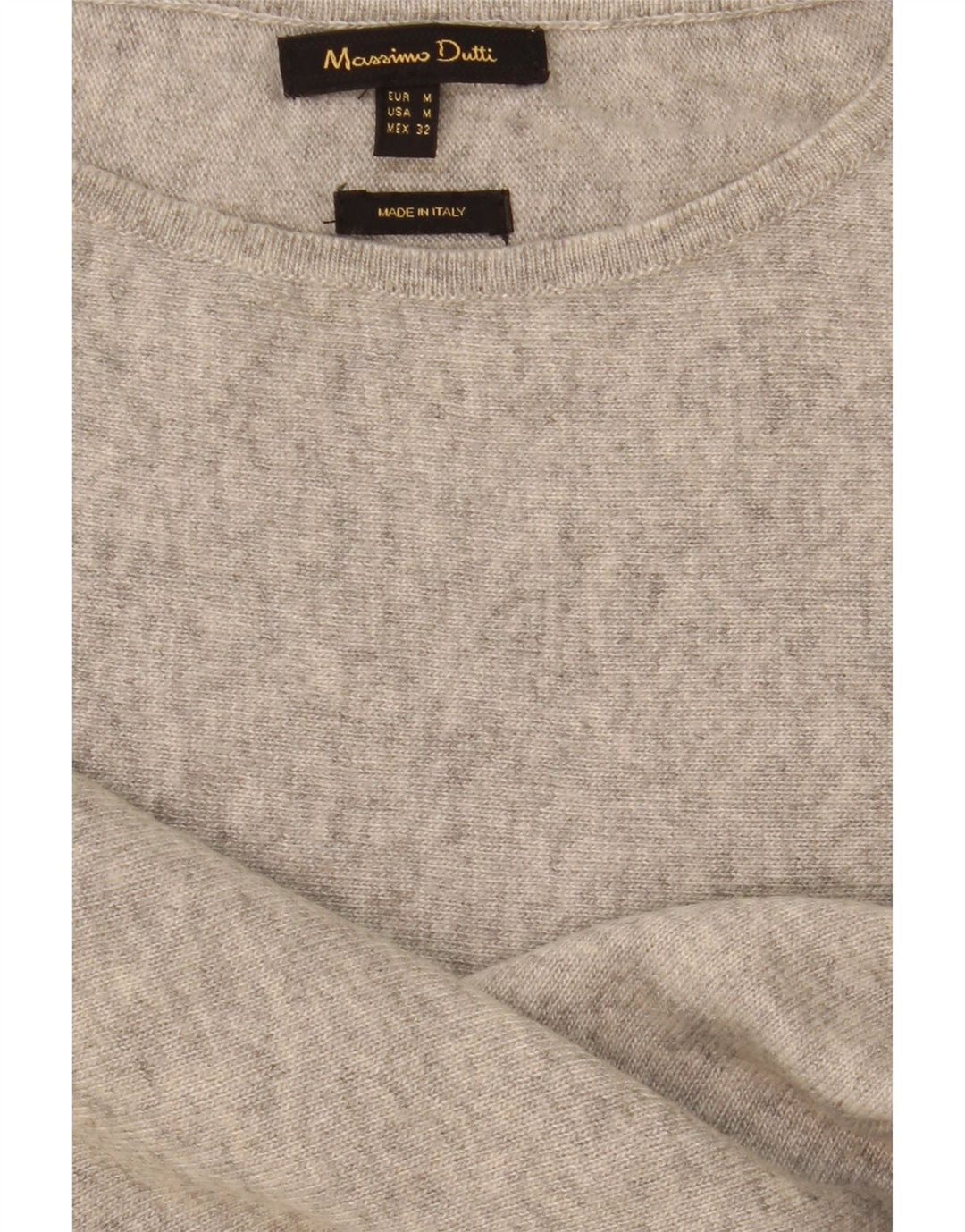Massimo Dutti ženski džemper s veznim izrezom UK 14 srednje sivo s pjegama