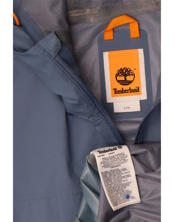 Timberland muška kišna jakna s kapuljačom UK 40 Large Blue Nylon