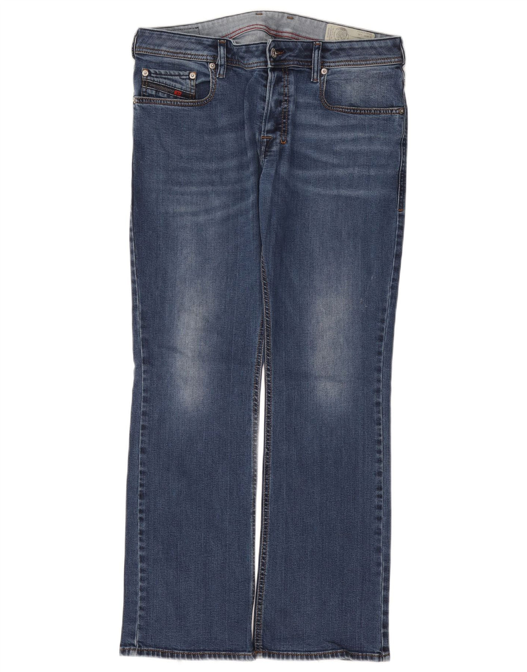 DIESEL Muške traperice Zatiny Acid Wash Regular Bootcut W34 L30 tamnoplave