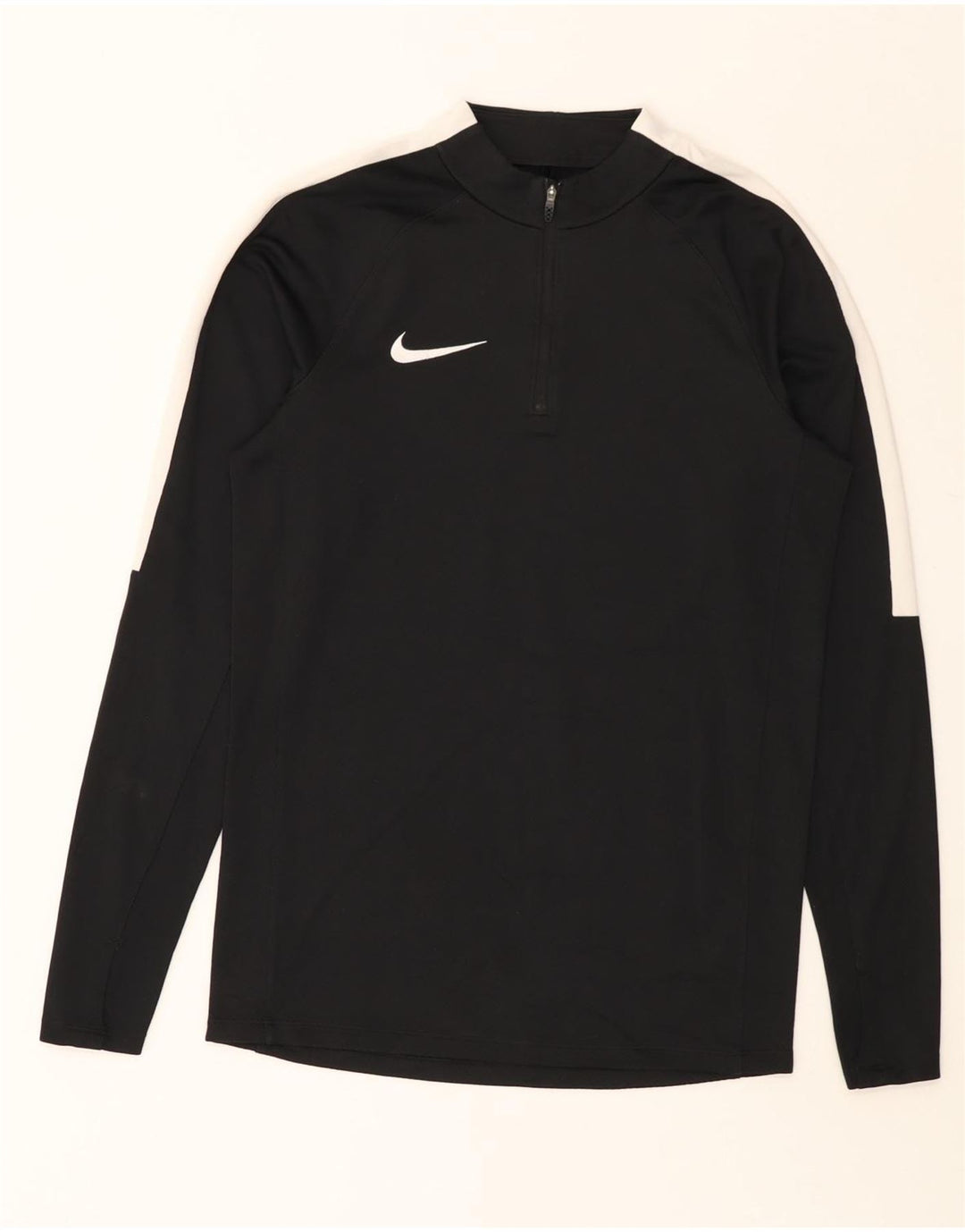 NIKE Muški Dri Fit Pulover Trenirka s patentnim izrezom Gornji dio male crne boje