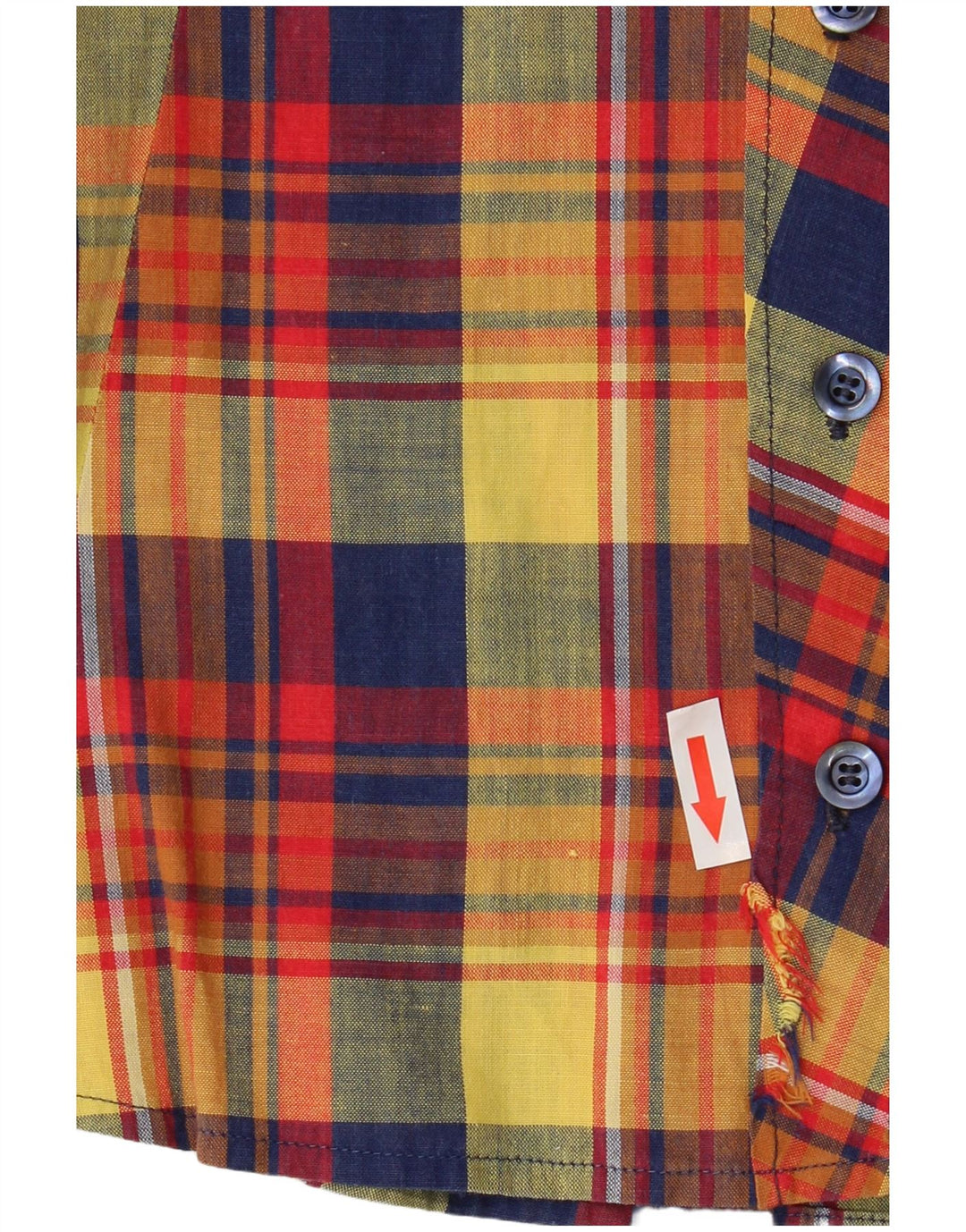 VINTAGE ženska košulja kratkih rukava UK 10 mali raznobojni karo