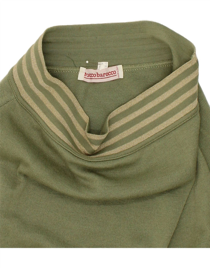 ROCCOBAROCCO Womens Pencil Skirt US 10 Large W26 Khaki Vintage Roccobarocco and Second-Hand Roccobarocco from Messina Hembry 