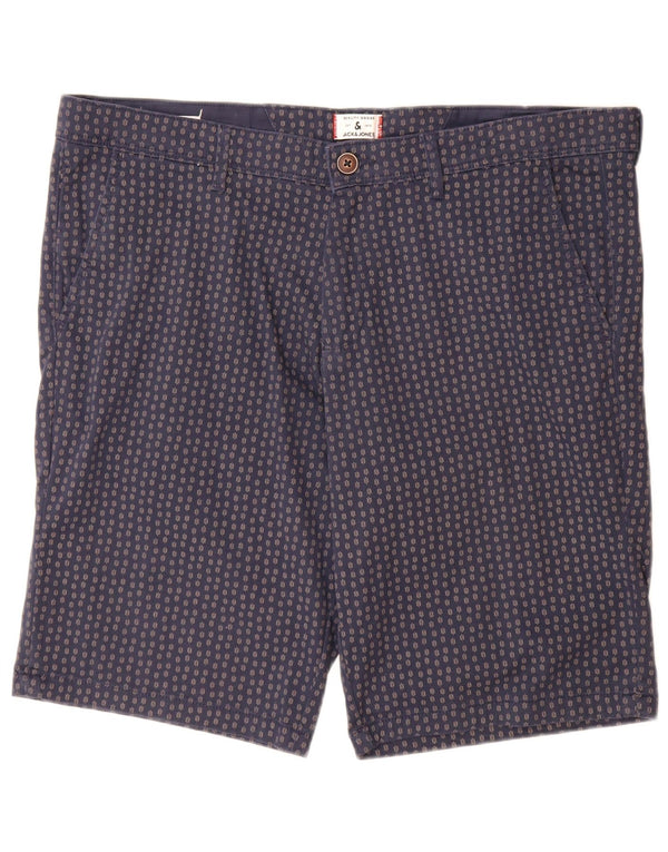 Jack & Jones muške chino kratke hlače XL W38 tamnoplavi pamuk na točke
