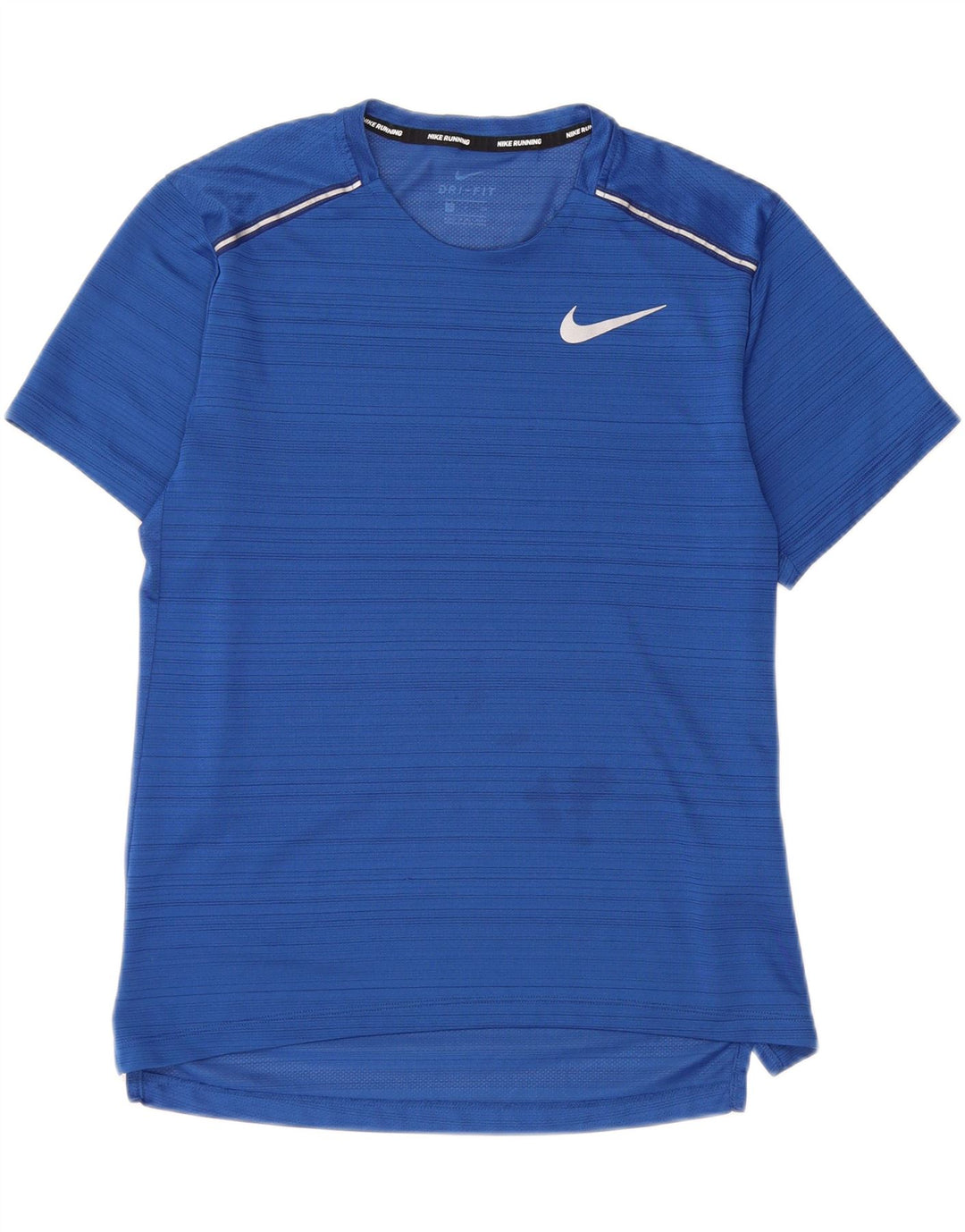 Nike Dri Fit majica s malim plavim prugama od poliestera
