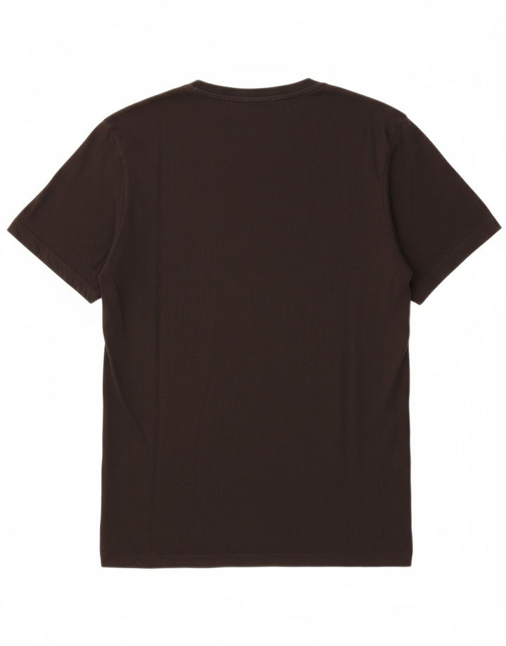 JACK & JONES Mens Graphic T-Shirt Top Medium Black Cotton Logo