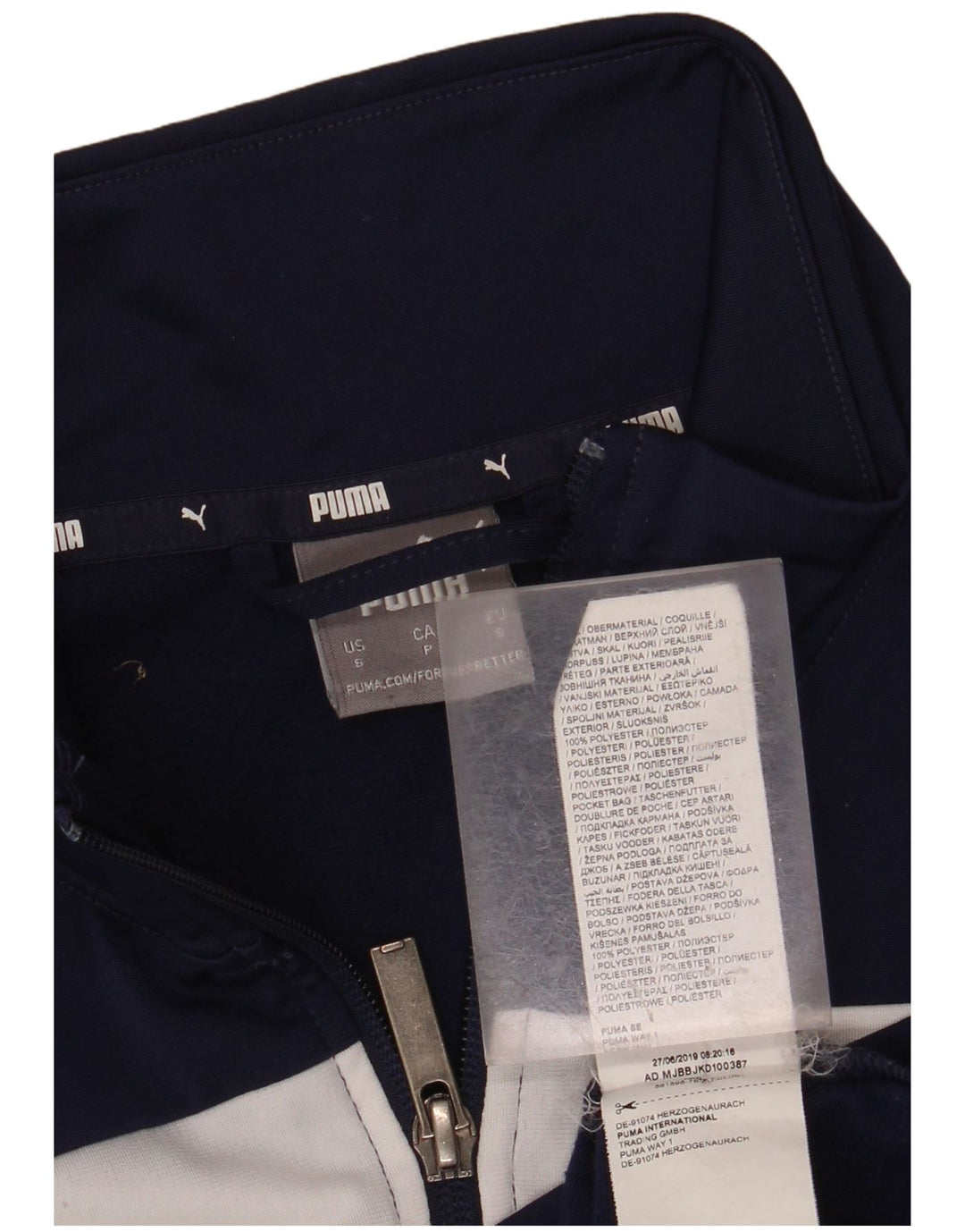 PUMA Muška gornja jakna od trenirke, mala tamnoplava poliesterska boja